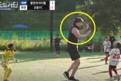 최홍만의 깜짝 놀랄 근황…초등학생 축구팀에서 뛰고있다