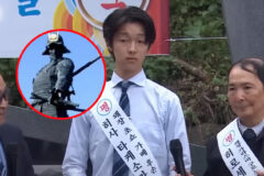 일본 왜장 후손이 광복 행사장에 나타나자 이순신 후손이 보인 돌발 반응
