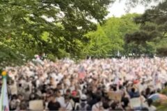 올림픽 공원 시위에 “이재명 사형” 외치다 시민들에게 쫓겨난 국힘의원