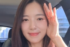 무려 46살의 나이에 첫 아이 임신 소식을 전한 미스코리아 출신 배우
