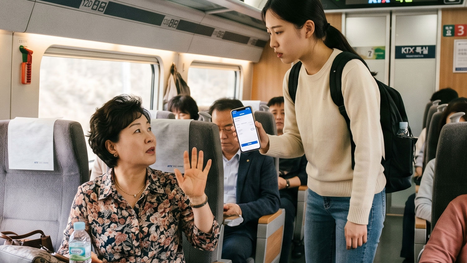 KTX 특실 차지 후 ‘양보해라’ 입석 구매 중년 여성의 뻔뻔한 요구