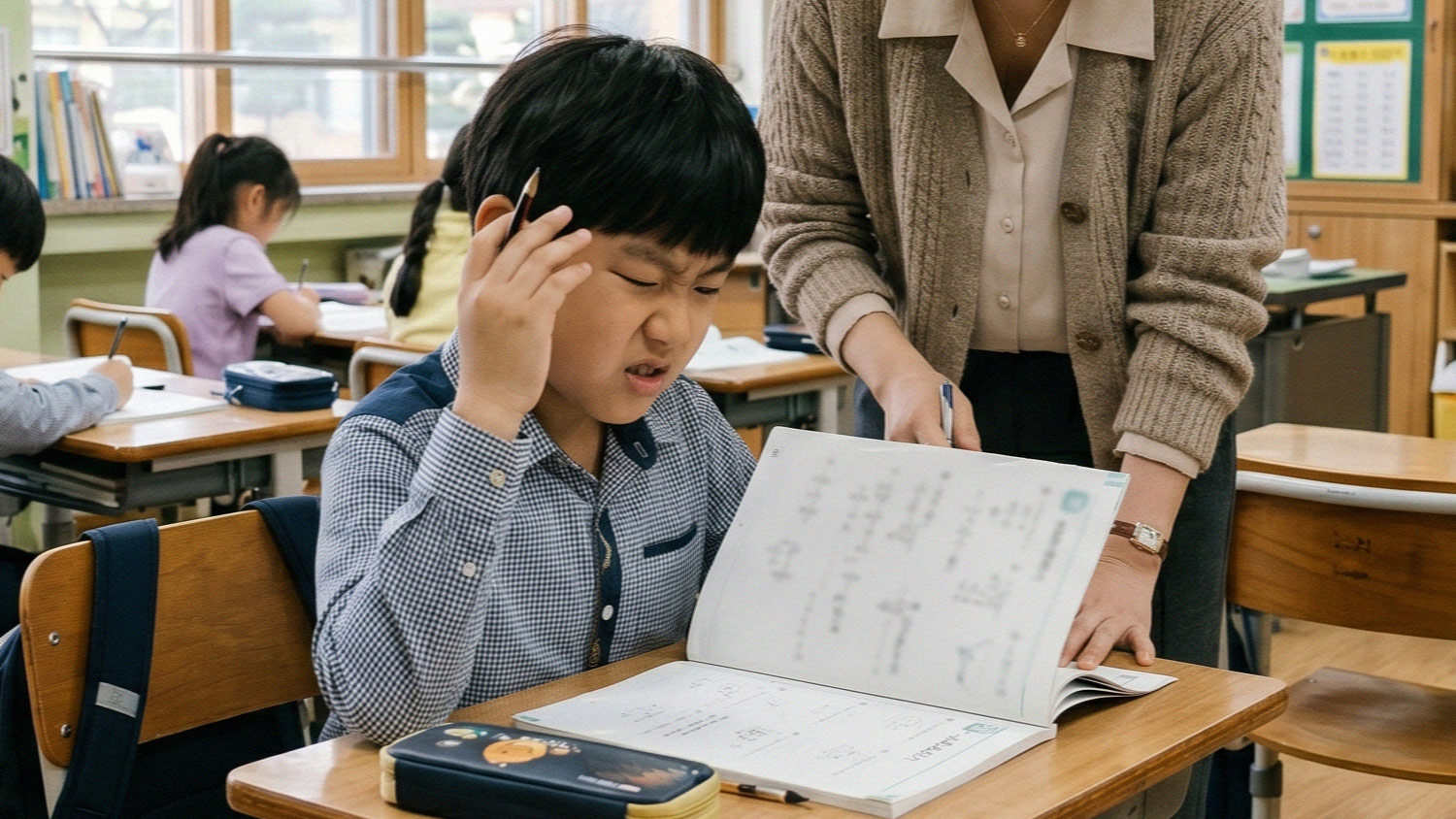 아이가 열등감 느낄 수 있으니 어려운 수학 문제 풀게 하지 말라는 학부모